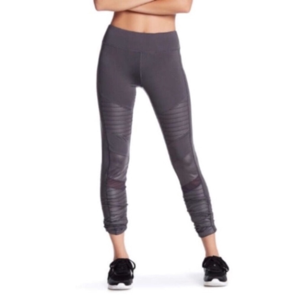 Electric Yoga Charcoal Motorcycle Yoga Leggings